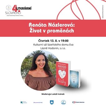 Slovenská spisovatelka, moderátorka a koučka představí svou mnohostrannou profesní dráhu propojující mediální tvorbu, literaturu a koučink. Ve své práci se zaměřuje na témata vztahů, sebedůvěry, sebepřijetí a životních změn. Moderuje Lukáš Ivánek. 